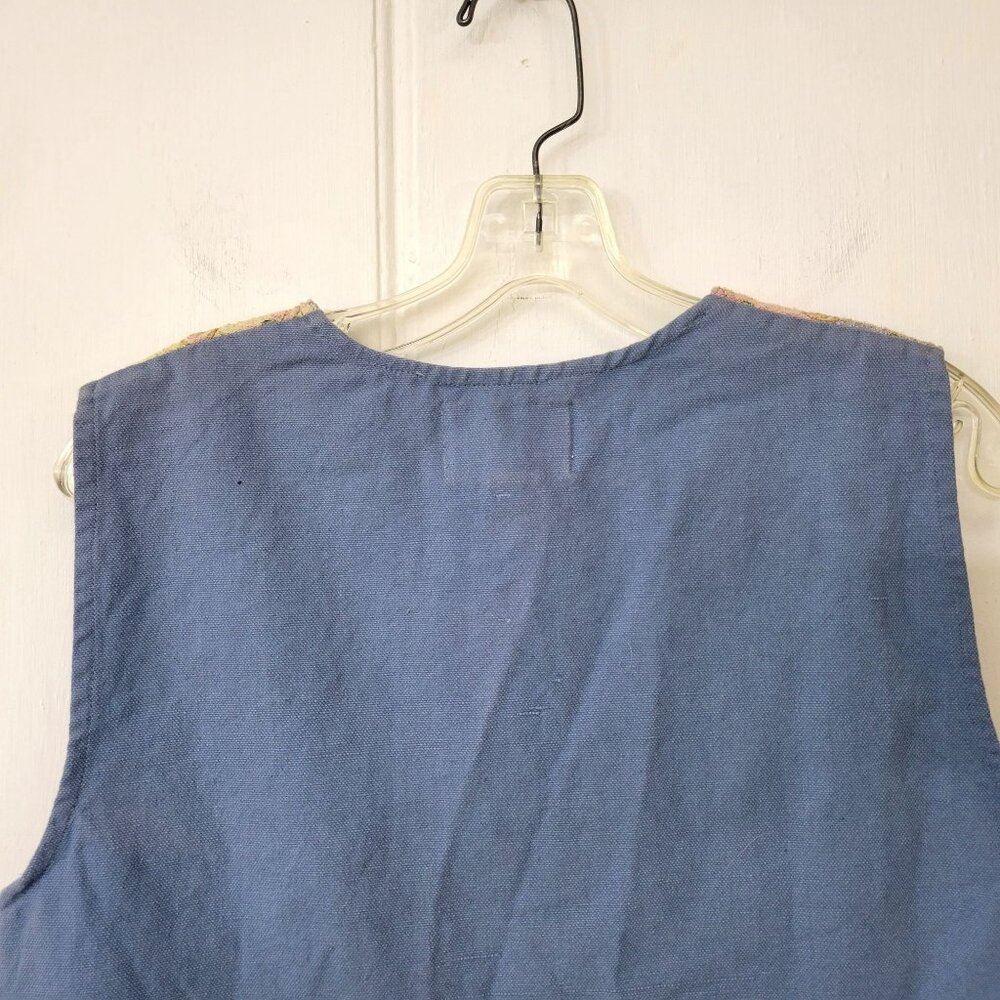 TanTrums 1990s Floral Embroidered Vest - Picture 5 of 5